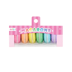 Macarons Vanilla Scented Erasers - เซตยางลบมาการอง
