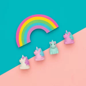 Unique Unicorns Strawberry Scented Erasers - ยางลบยูนิคอร์น(กลิ่นสตอเบอรี่)