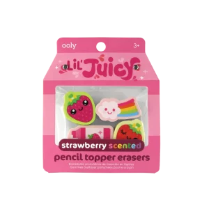 Lil Juicy Scented Topper Erasers - Strawberry ยางลบมีกลิ่นรูปสตรอเบอร์รี่