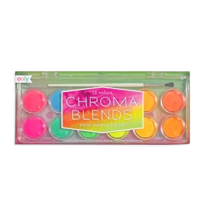 Chroma Blends Watercolor Paint Set - Neon - สีน้ำ Neon แบบตลับ
