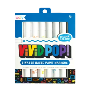 vivid pop! water based paint markers - set of 8 สีเพ้นท์เบสน้ำ