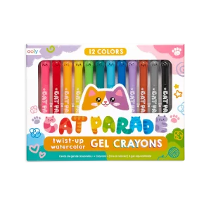 Cat Parade Gel Crayons - สีเทียนเนื้อเจล แก๊งน้องแมว