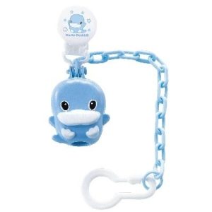 KUKU DUCKBILL Pacifier Chain & Case ฝาครอบจุกหลอกสีฟ้า