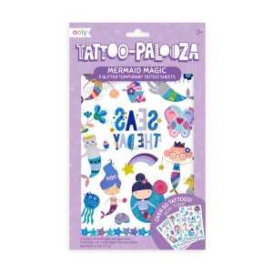 Tattoo-Palooza Temporary Glitter Tattoos: Mermaid Magic - Tattoo ลายเวทมนต์แห่งท้องทะเล