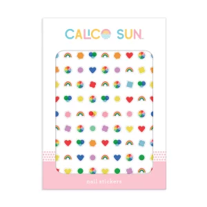 Calico Sun Nail Stickers - Violet - สติ๊กเกอร์ติดเล็บ(สายรุ้ง)