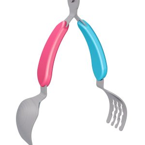 KUKU DUCKBILL TAKE APART SPOON AD FORK TONGS ช้อนส้อมสแตนเลส