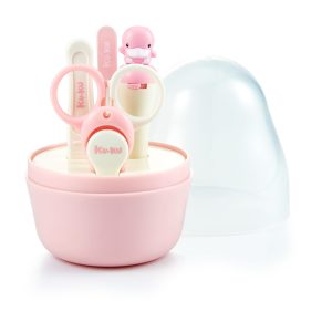 KUKU DUCKBILL BABY NAIL CARE KIT PINK ชุดกรรไกรตัดเล็บสีชมพู