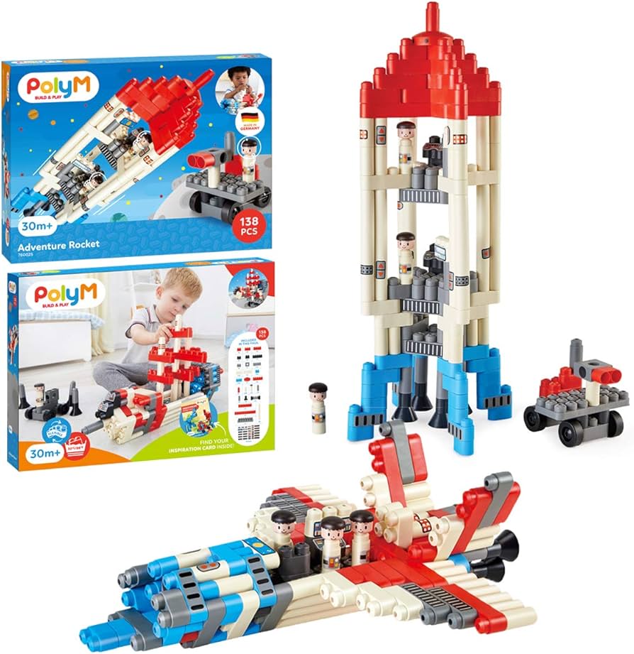 Hape Adventure Rocket ของเล่นตัวต่อ ชุดต่อจรวด Adventure Rocket (138 pcs.) - Image 2