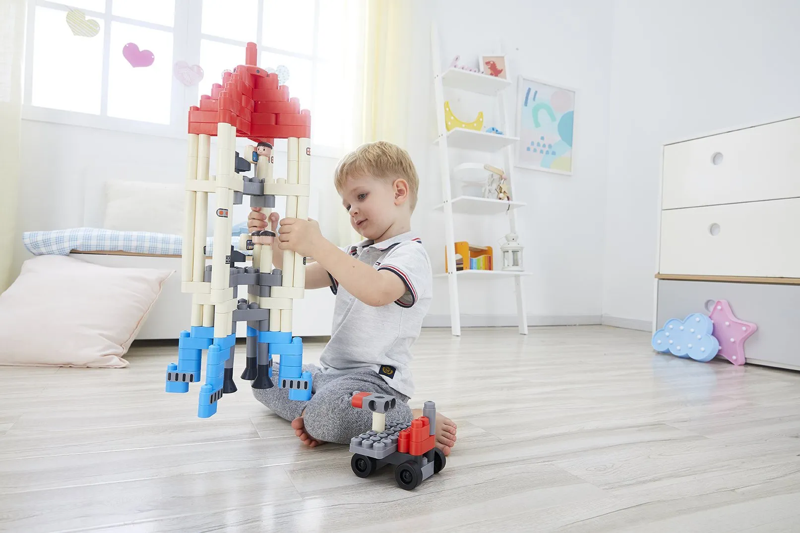 Hape Adventure Rocket ของเล่นตัวต่อ ชุดต่อจรวด Adventure Rocket (138 pcs.) - Image 3