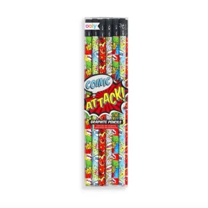 Graphite Pencils Set of 12 - Comic Attack - ดินสอลายการ์ตูนคอมมิค