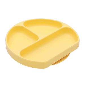 Bumkins จานแบ่งช่องซิลิโคนก้นดูด รุ่น Grip Dish - Pineapple