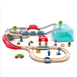 Hape City Train Bucket Set