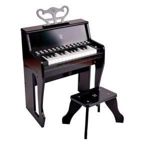 Hape Learn With Light Piano Stool Black