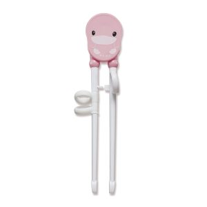 KUKU DUCKBILL TRAINING CHOPSTICKS PINK ตะเกียบฝึกจับสำหรับเด็กสีชมพู
