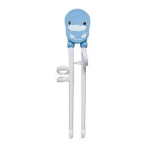 KUKU DUCKBILL TRAINING CHOPSTICKS BLUE ตะเกียบฝึกจับสำหรับเด็กสีฟ้า