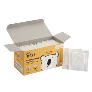 ผ้าก๊อซ เช็ด ฟัน ลิ้น เหงือก กระพุ้งแก้ม สเตอไรส์ทุกซอง Baby Moby Sterile Gauze Pads (40Packs)