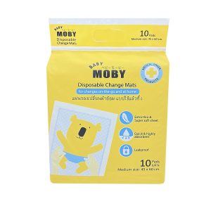 Baby Moby แผ่นรองซับฉี่ (1 แพค) 10 แผ่น/แพ็ค