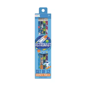 Graphite Pencils Set of 12 - Astronaut - ดินสอไม้ลายนักท่องอวกาศ
