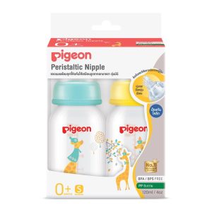 Pigeon ขวดนม RPP ยีราฟ 4 ออนซ์+จุกมินิ S แพค2
