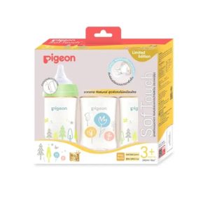 Pigeon ขวดนมPPSU WN3 NATURAL240 มล.แพค 3