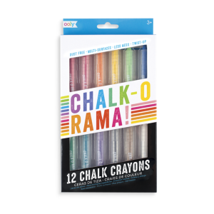 Chalk-o-rama dustless chalk crayons ชอล์กรูปแบบสีเทียน