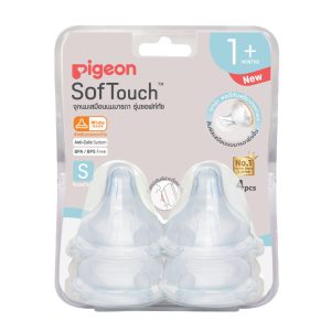 Pigeon จุกนมเสมือนฯ พลัส ซอฟท์ทัช WN3 ไซส์ S แพ็ค 4