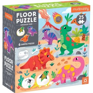 Mudpuppy - Floor Puzzle จิ๊กซอว์ชิ้นใหญ่ แบบ oversize 25 ชิ้น ลาย Dinosaur Park