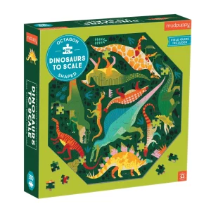 MUDPUPPY - 300 Piece Octagon Shaped Dinosaurs to Scale จิ๊กซอว์รูปทรง 8 เหลี่ยม