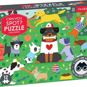 Can You Spot? Puzzle - Dog Days (จิ๊กซอว์ซ่อนหา สำหรับเด็กเล็ก ลาย Dog Days)