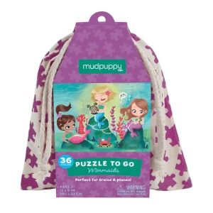Puzzle to go Mermaids (จิ๊กซอว์นางเงือกแบบถุงผ้า)