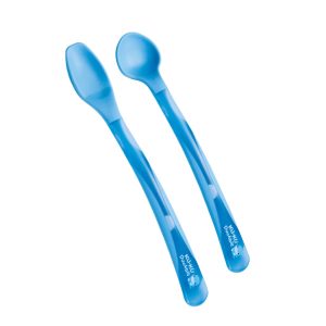 KUKU DUCKBILL Juice Spoon & Puree Spoon Set-Blue