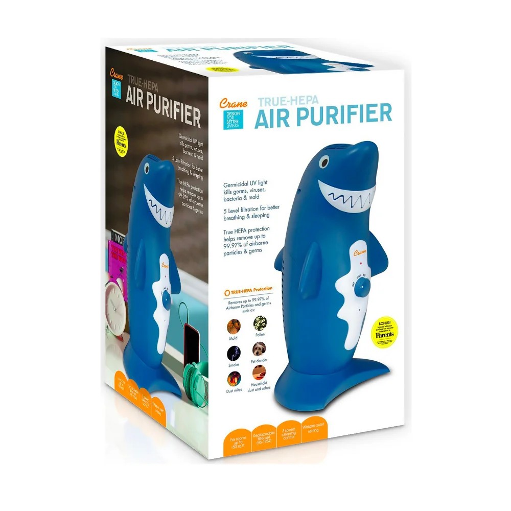 CRANE เครื่องฟอกอากาศ Air Purifier ฉลามสีฟ้า
