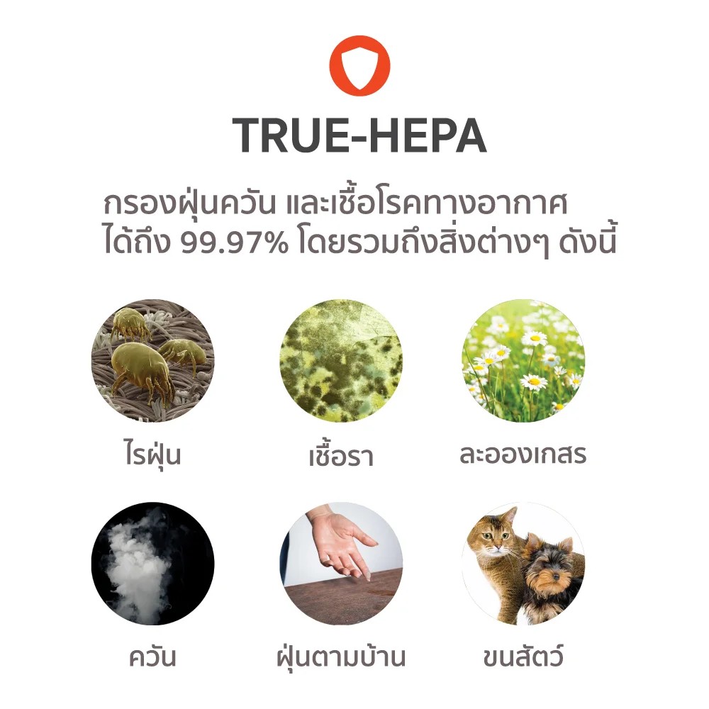 CRANE เครื่องฟอกอากาศ Air Purifier ฉลามสีฟ้า - Image 3