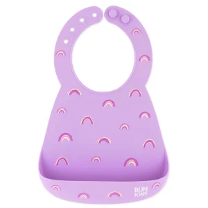 Bumkins ผ้ากันเปื้อนซิลิโคน Silicone Molded Bib Rainbow (6m+)