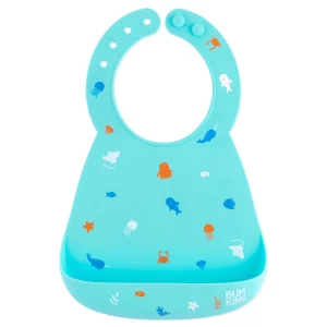 Bumkins ผ้ากันเปื้อนซิลิโคน Silicone Molded Bib Ocean Life (6m+)