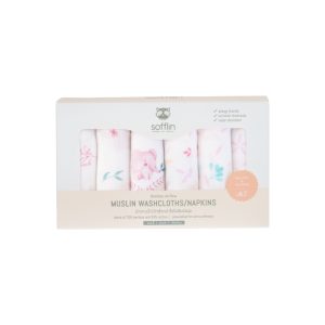 Sofflin Muslin Washcloth S - Jumbo Dance (6pcs) ผ้าอ้อมมัสลินใยไผ่ ผ้าเช็ดหน้า