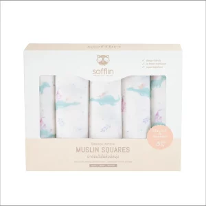 Sofflin Muslin Squares L - Dragon Year (5pcs) ผ้าอ้อมมัสลินใยไผ่ L แพ็ค 5 ผืน
