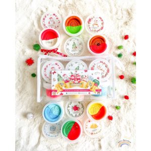 Halo rainbow Halo Dough Christmas Collection (เซตแป้งโด Christmas เนื้อนุ่ม 6กระปุก พร้อมกระเป๋า)