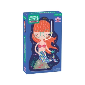 Shaped Character Puzzle 50 Piece - Mermaids (ตัวต่อจิ๊กซอว์คาแรคเตอร์ลายนางเงือกสุดน่ารัก 50 ชิ้น)