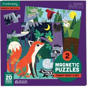 Magnetic Puzzle forest Night & Day (จิ๊กซอว์แม่เหล็ก ลายป่ากลางวันและกลางคืน)