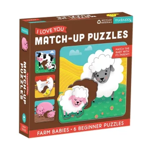 I Love You Match-Up Puzzles - Farm Babies (จิ๊กซอว์แม่ลูก ลายสัตว์ฟาร์ม)