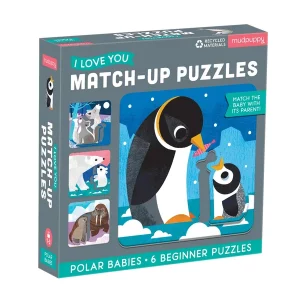 I Love You Match-Up Puzzles - Polar Babies (จิ๊กซอว์แม่ลูก ลาย ลูกสัตว์โพล่าร์)