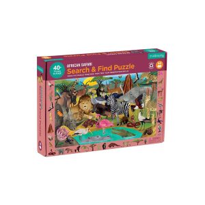 Mudpuppy African Safari Search & Find Puzzle (จิ๊กซอว์ซ่อนหา ลายแอฟริกันซาฟารี)