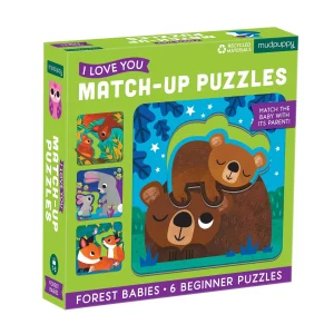 I Love You Match-Up Puzzles - Forest Babies (จิ๊กซอว์แม่ลูก ลายสัตว์ป่า)