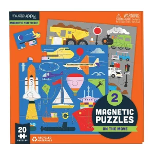 Magnetic Puzzles - On The Move (จิ๊กซอว์ แม่เหล็ก ลาย รถ ยานพาหนะ)