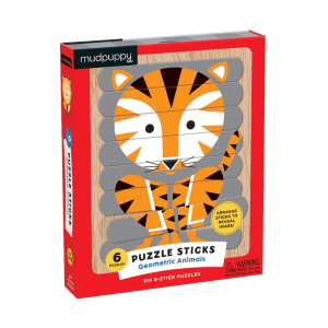 Puzzle Sticks - Geometric Animals (จิ๊กซอว์ทรงไม้ไอศกรีม ลายสัตว์เรขาคณิต)