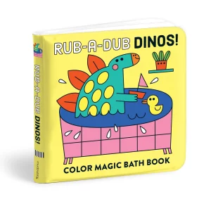 Color Magic Bath Book - Rub-a-Dub Dinos